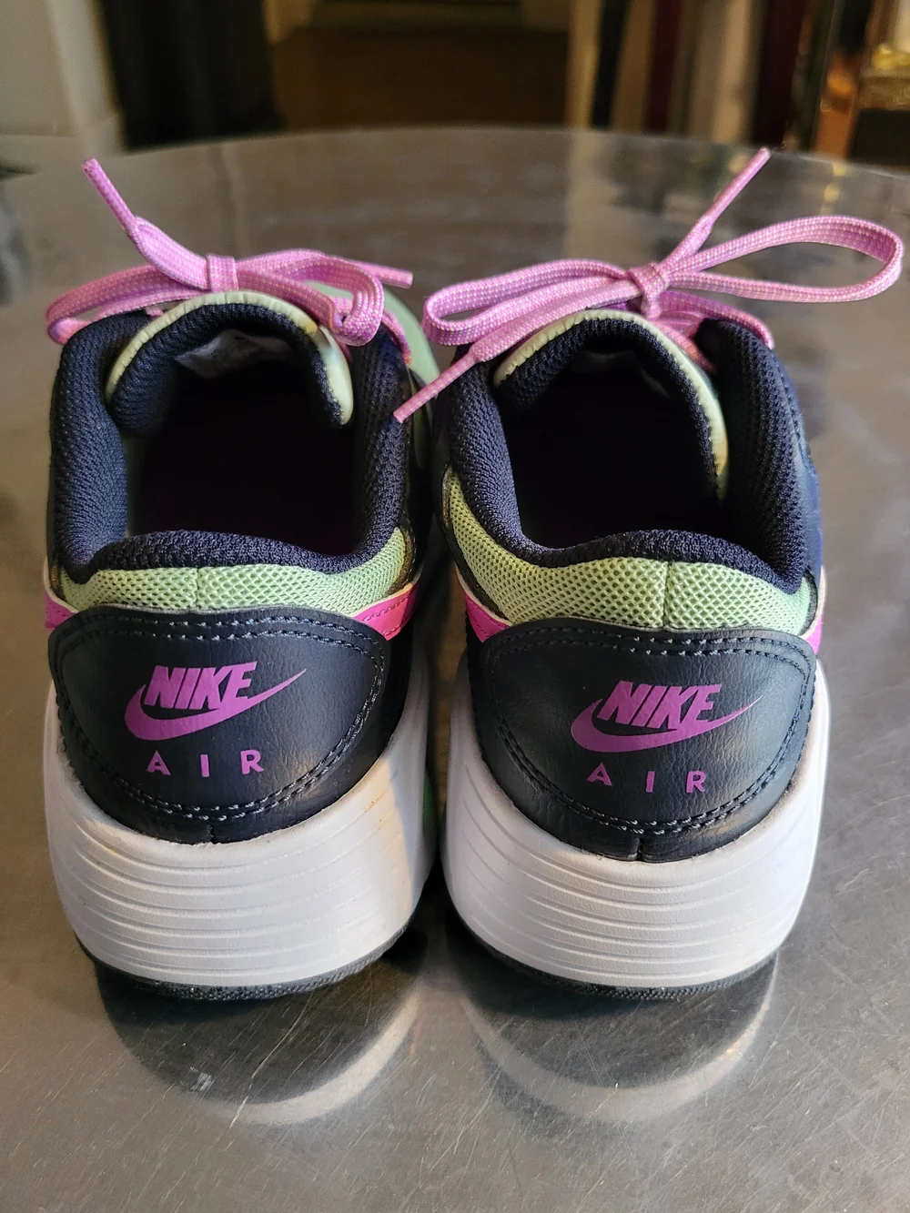 Nike Women’s Green, Pink & Black Lace-Up Sneakers